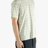 Green t-shirt worn by a person, showing the t-shirt's fit