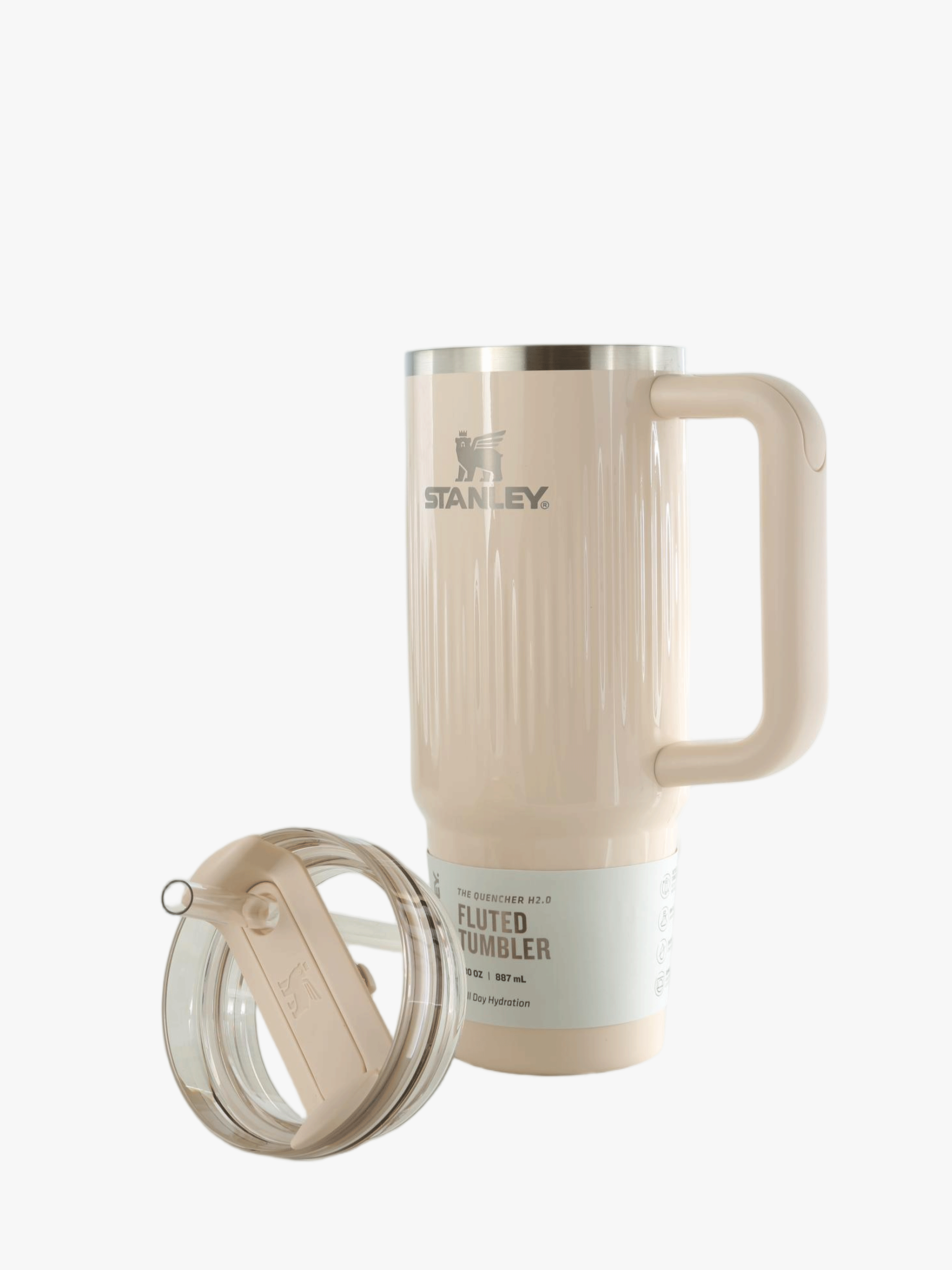 Tan product, front view