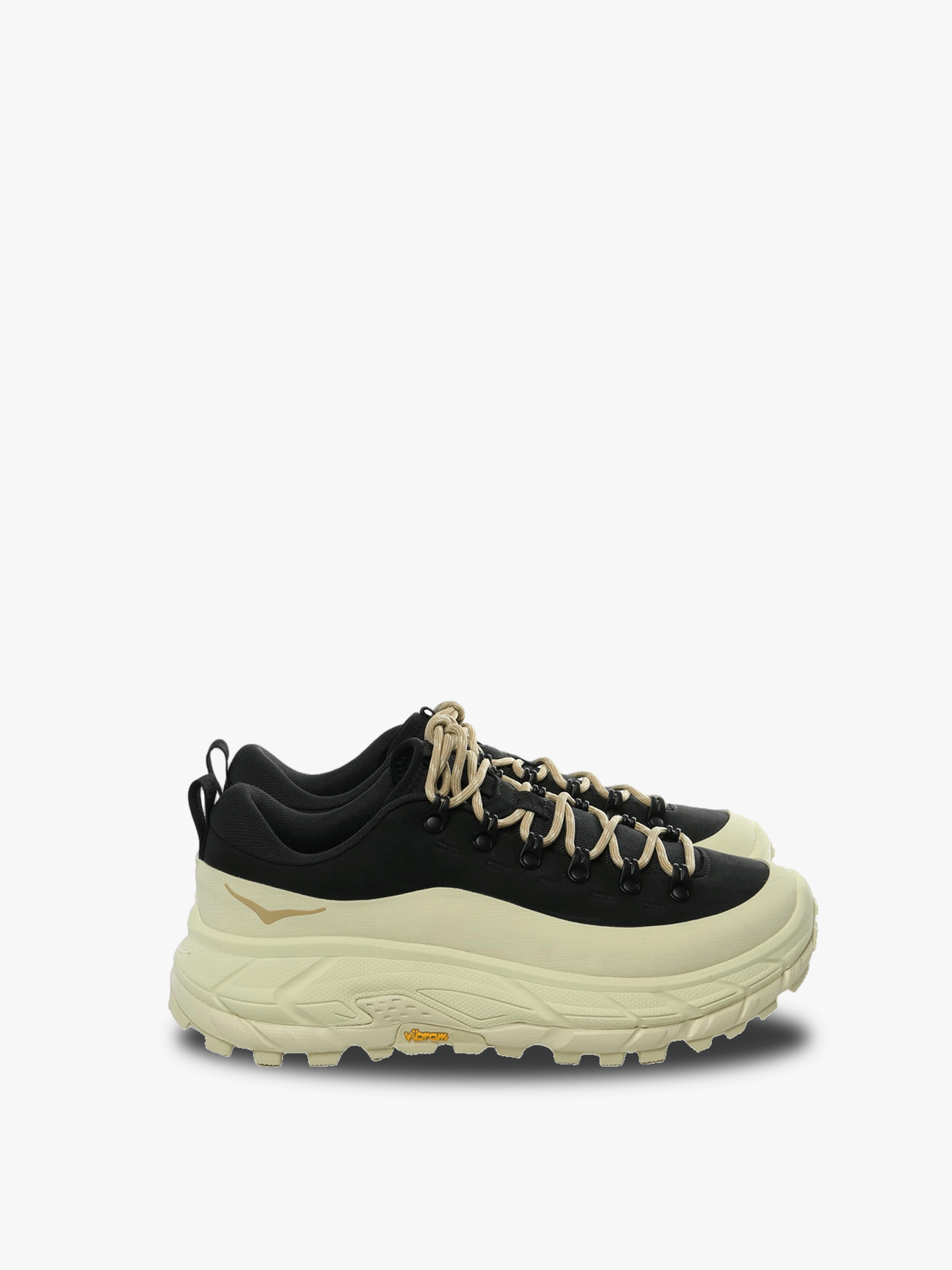 Black and beige sneaker,front view