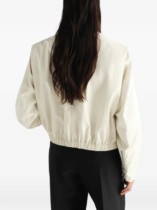 Tan jacket, full body view