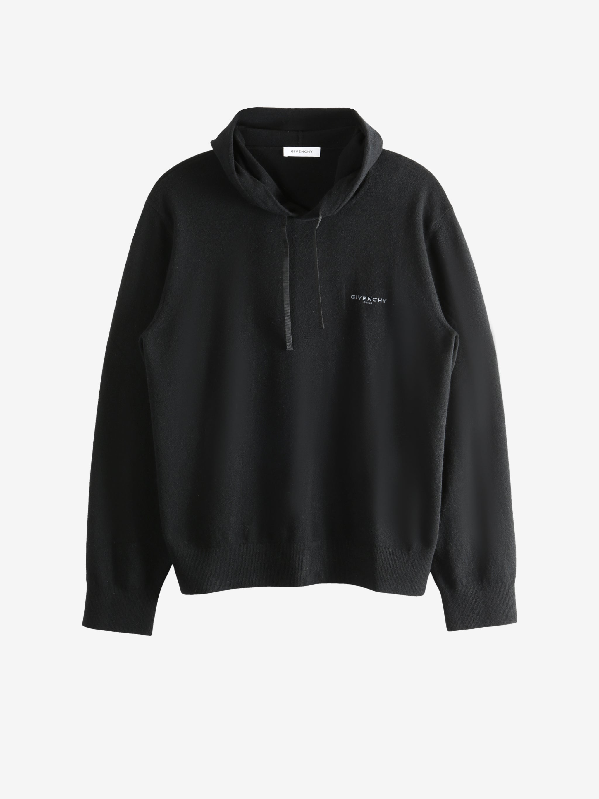 Black hoodie, front view