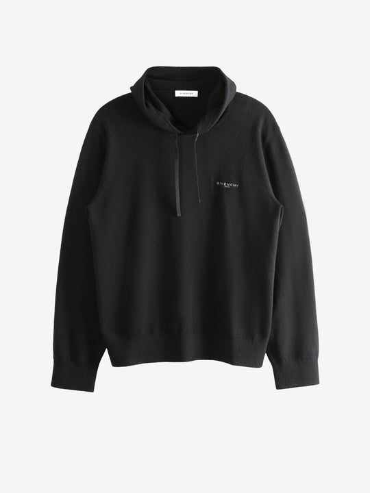 Black hoodie, front view