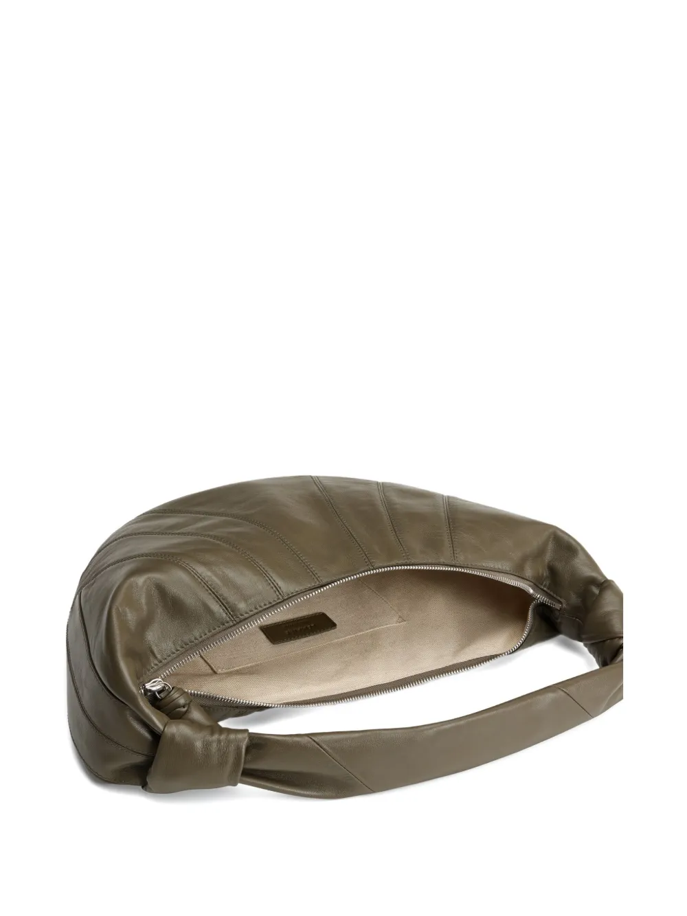Tan bag, inside view