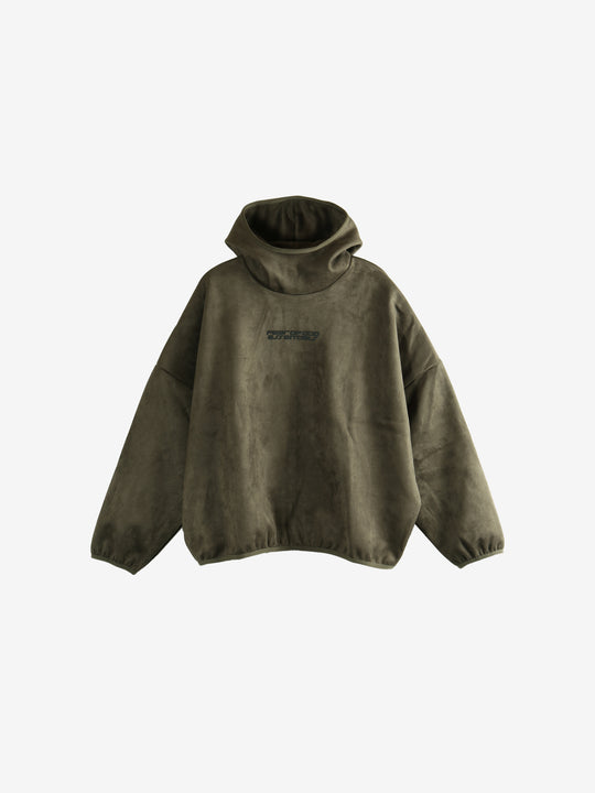 Green hoodie,front view