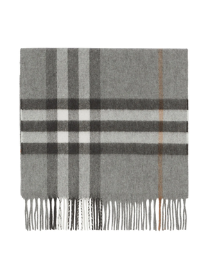 BURBERRY - Unisex Check Cashmere Scarf