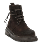 Brown boots, side view