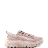 Pink shoes, side view