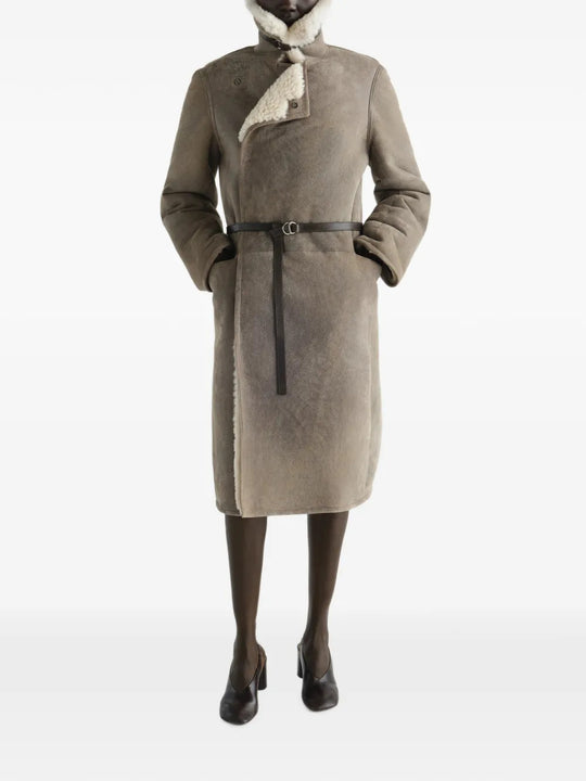 Tan jacket, front view