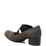 Brown shoes, side view