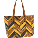 Yellow bags, side view