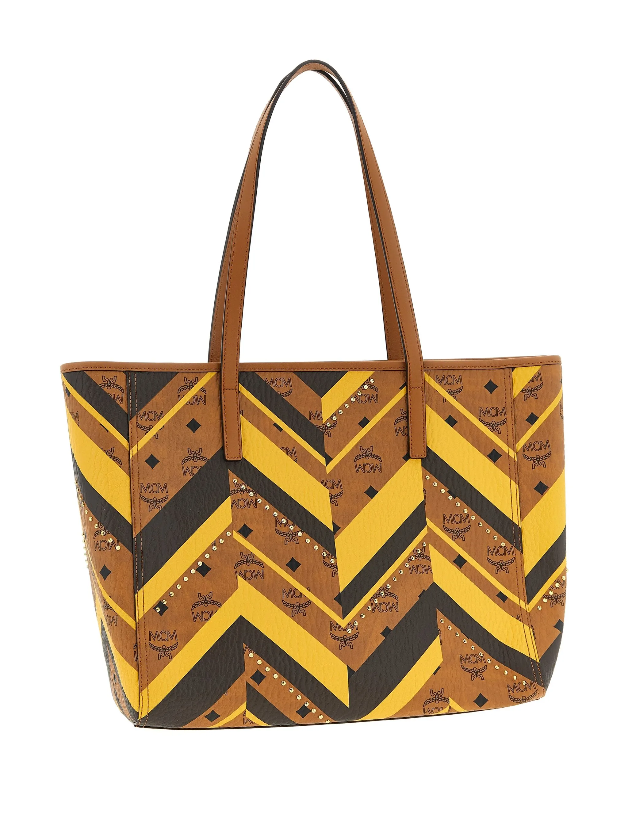 Yellow bags, side view