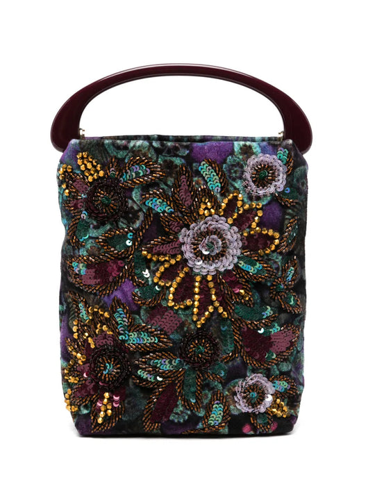 Purple bag, front view