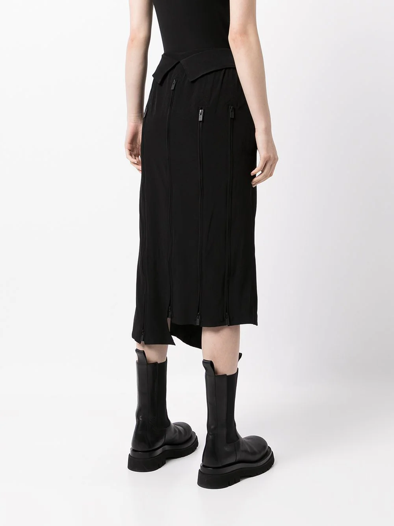 YOHJI YAMAMOTO Women Asymmetric Zip Detail Skirt