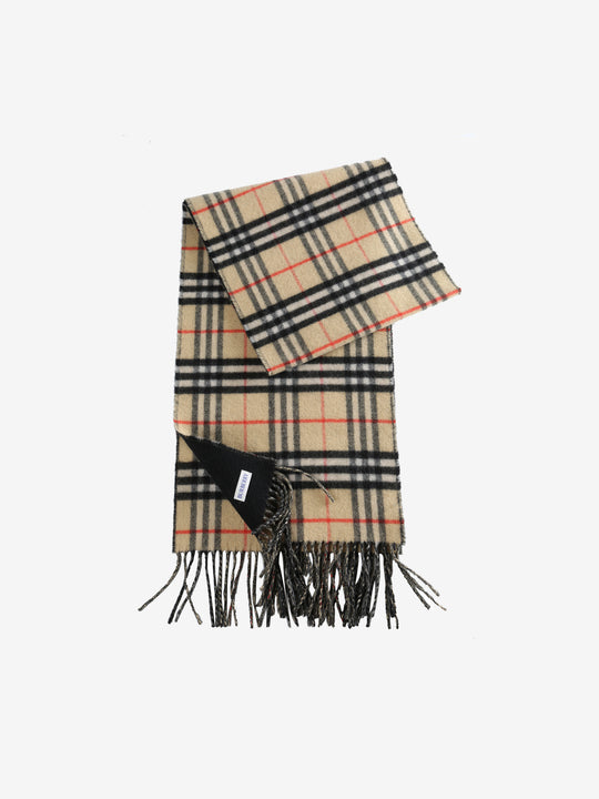 Tan scarves, front view