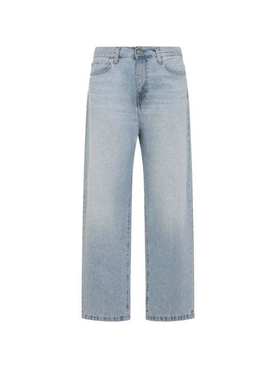 Blue jeans, front view