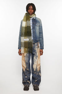 ACNE STUDIOS - Unisex Mohair Checked Scarf