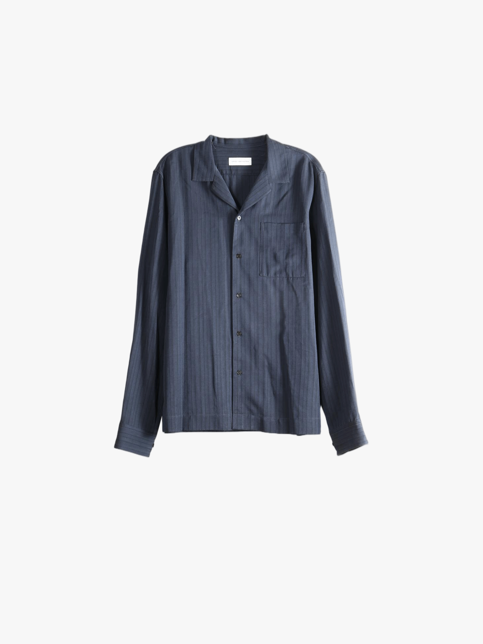 Navy jacket, front view