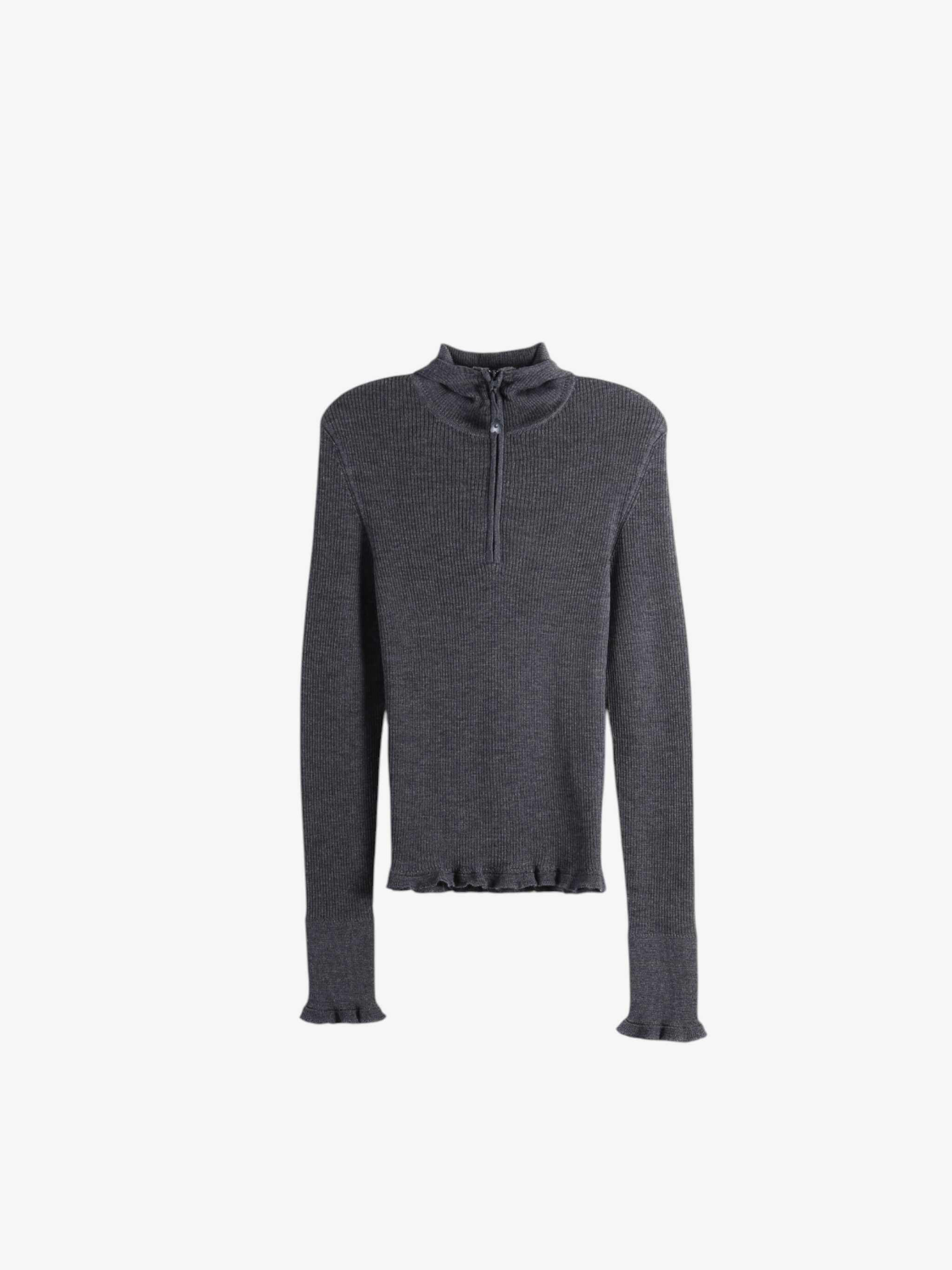 Grey hoodie, front view