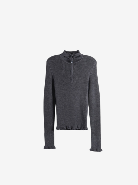 Grey hoodie, front view