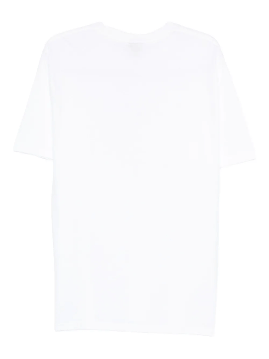 White t-shirt, back view