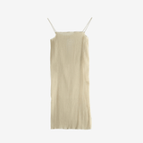 Tan dresses, front view