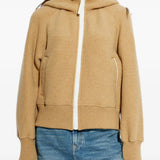 Brown jacket, full body view