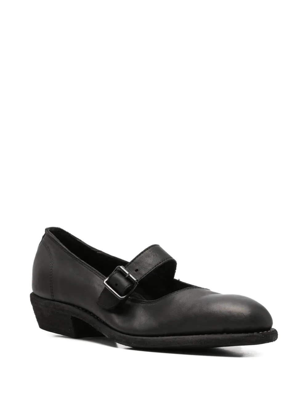 Black shoes, front view