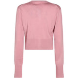 Pink knitwear, back view
