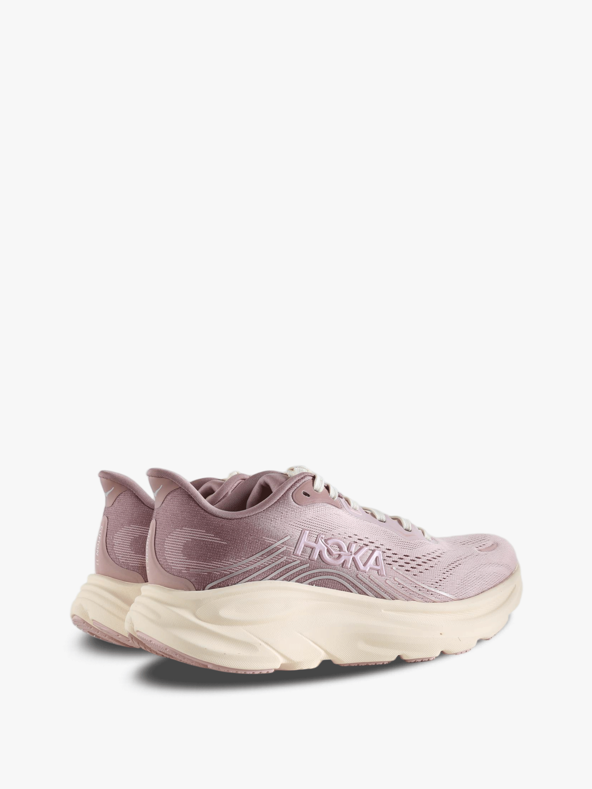 Pink shoes, back view