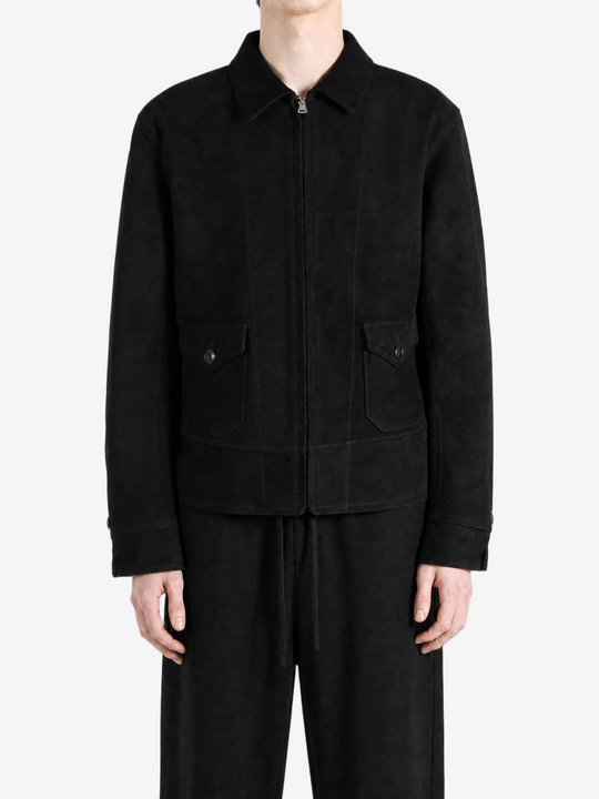 Black jacket, full body view