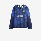 Navy top, front view