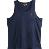 Blue top, front view
