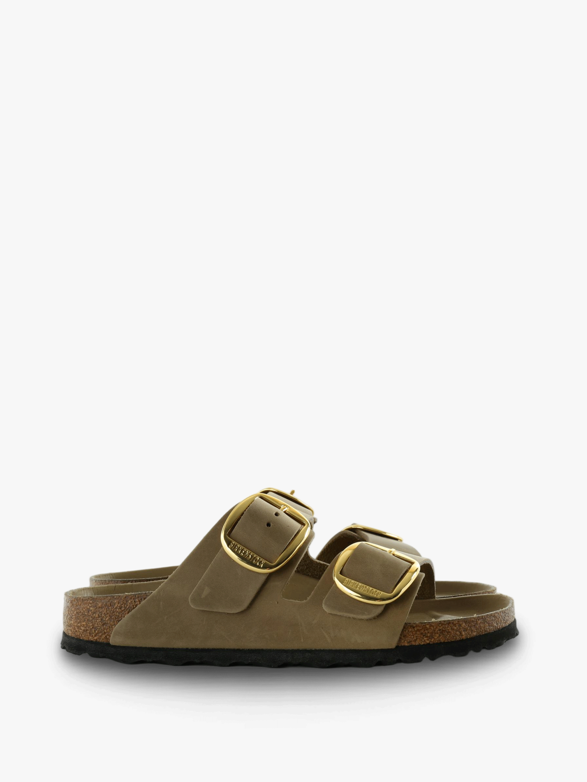 Brown sandals, front view