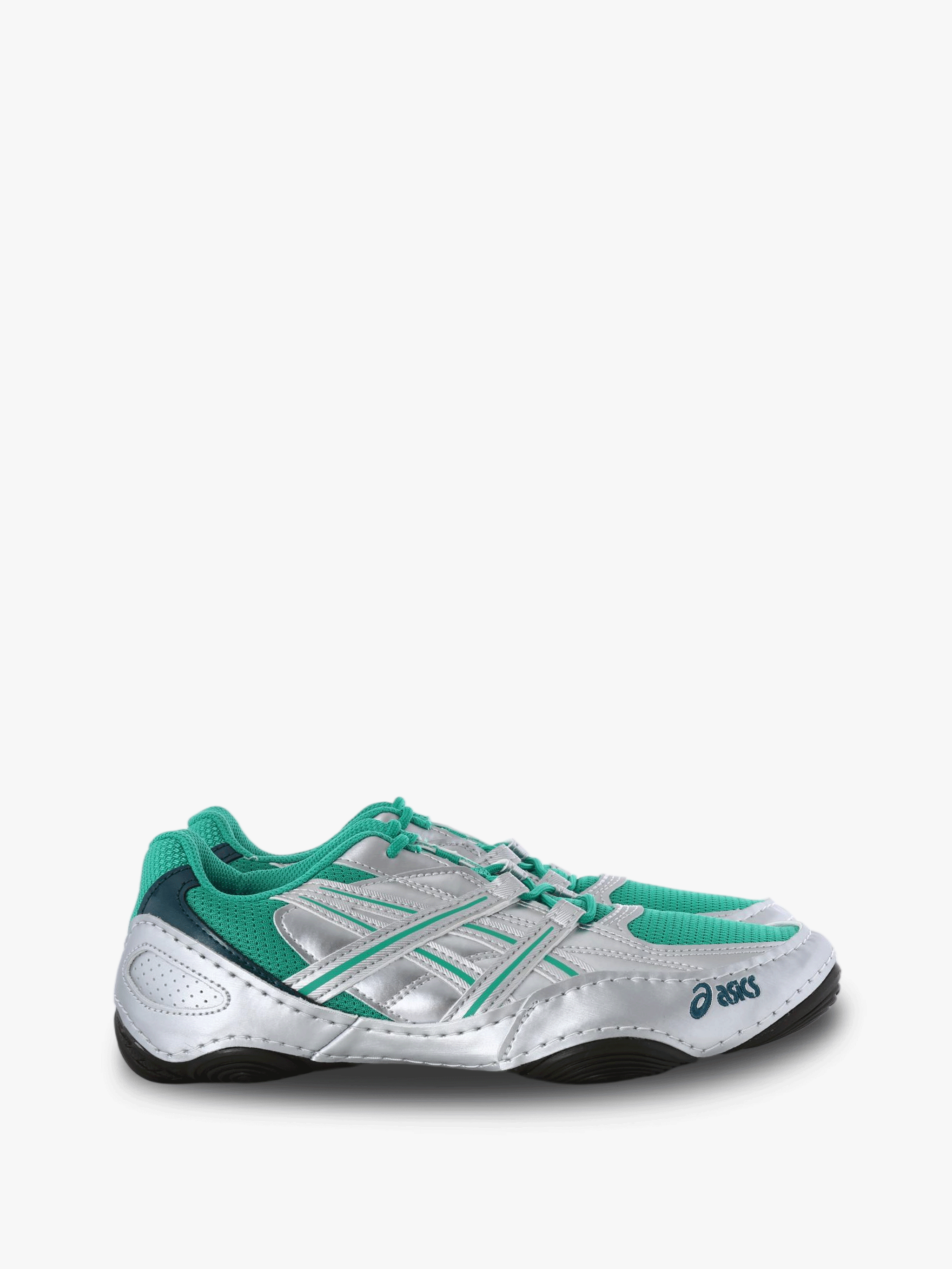 Green shoes, side view