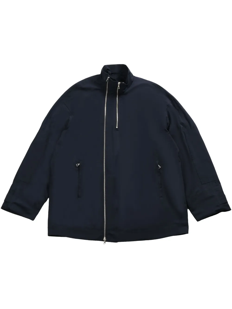 DRIES VAN NOTEN - Men Short Collar Double Zippered Jacket