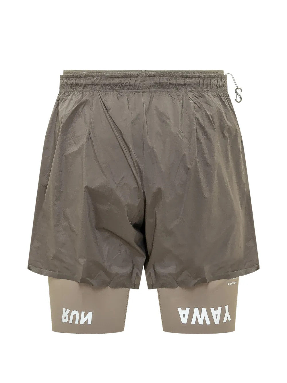 Tan shorts, front view