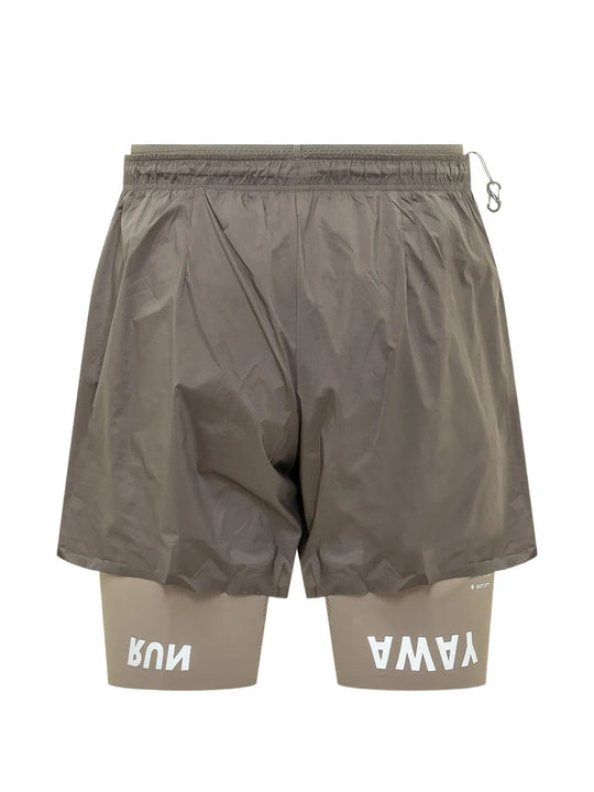 Tan shorts, front view