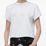 White t-shirt, front view