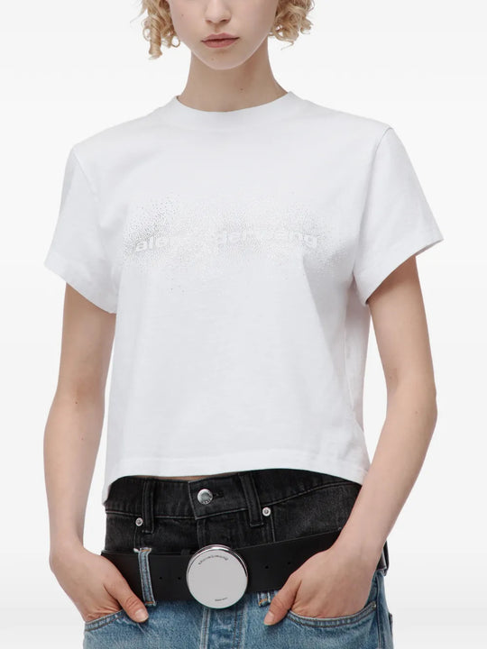 White t-shirt, front view