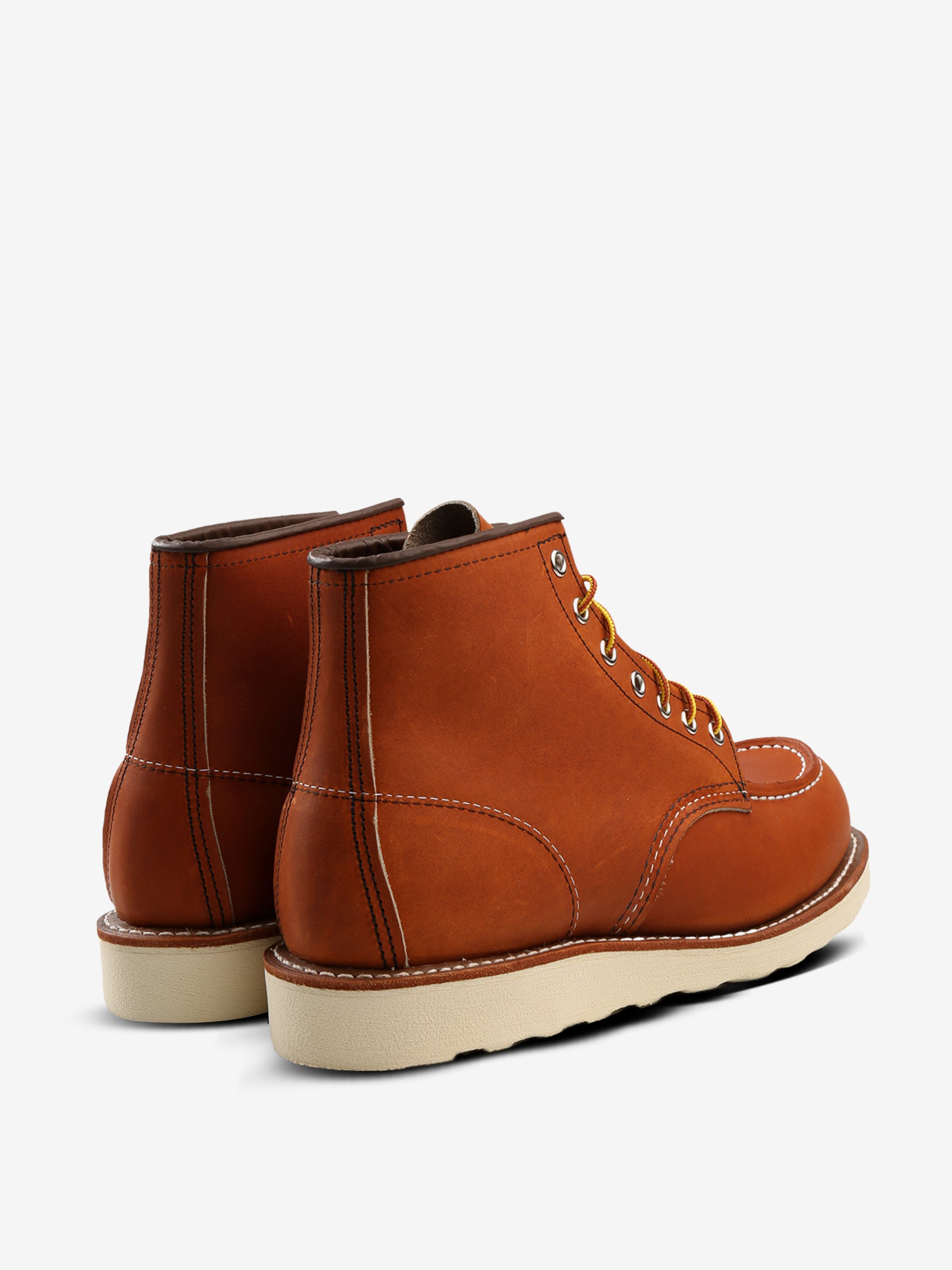 Brown sneakers, back view