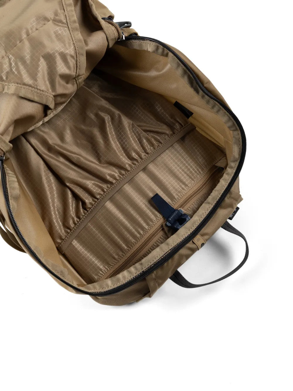 Close up of Tan bag, showing detail