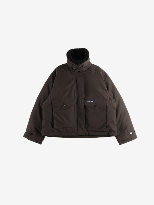 Brown jacket, front view
