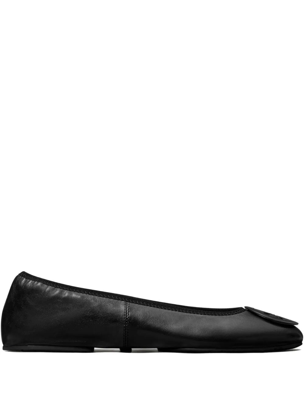 Black sandals, front view