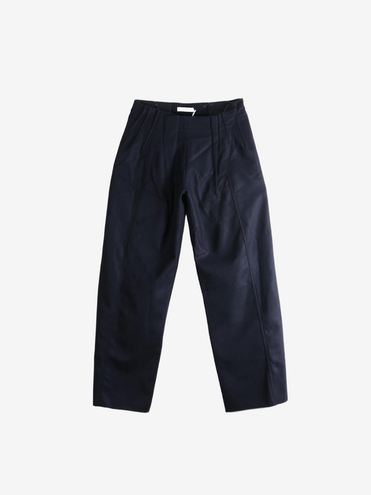Navy pants, front view