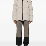 Tan coats, full body view