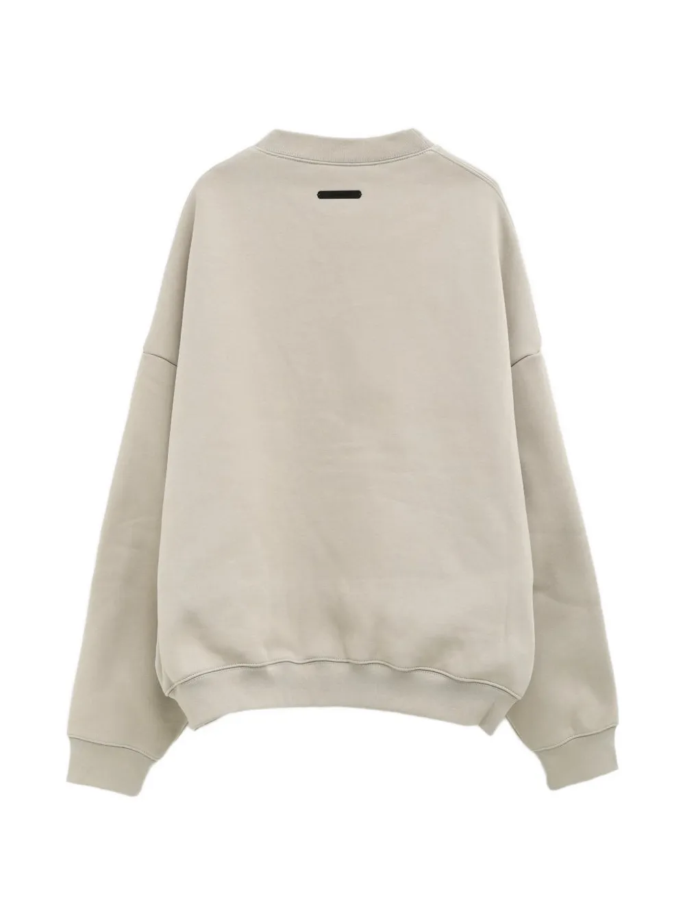 Tan sweat-hoodies, back view showing relaxed fit