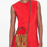 TORY BURCH - Women T Monogram Straw Mini Bucket Bag