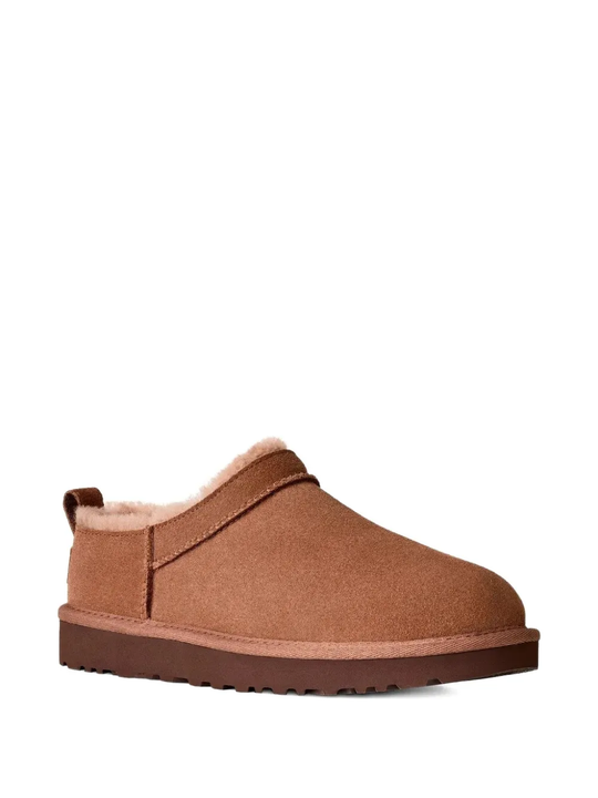 Brown boots, side view
