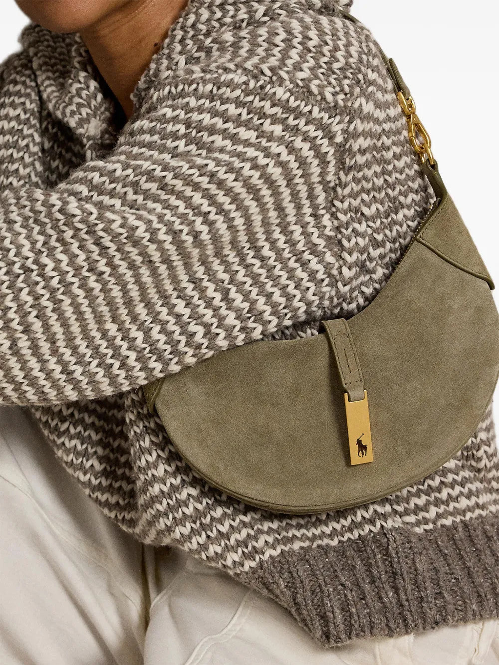 Green bag, front view
