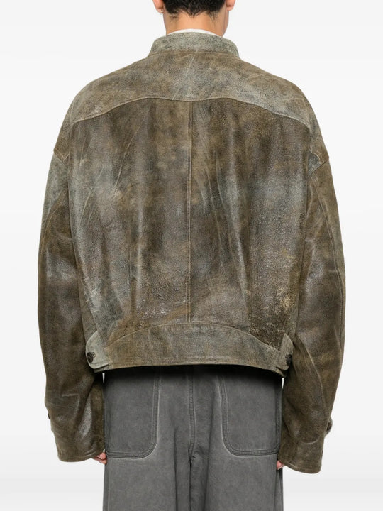 Green jacket, front view